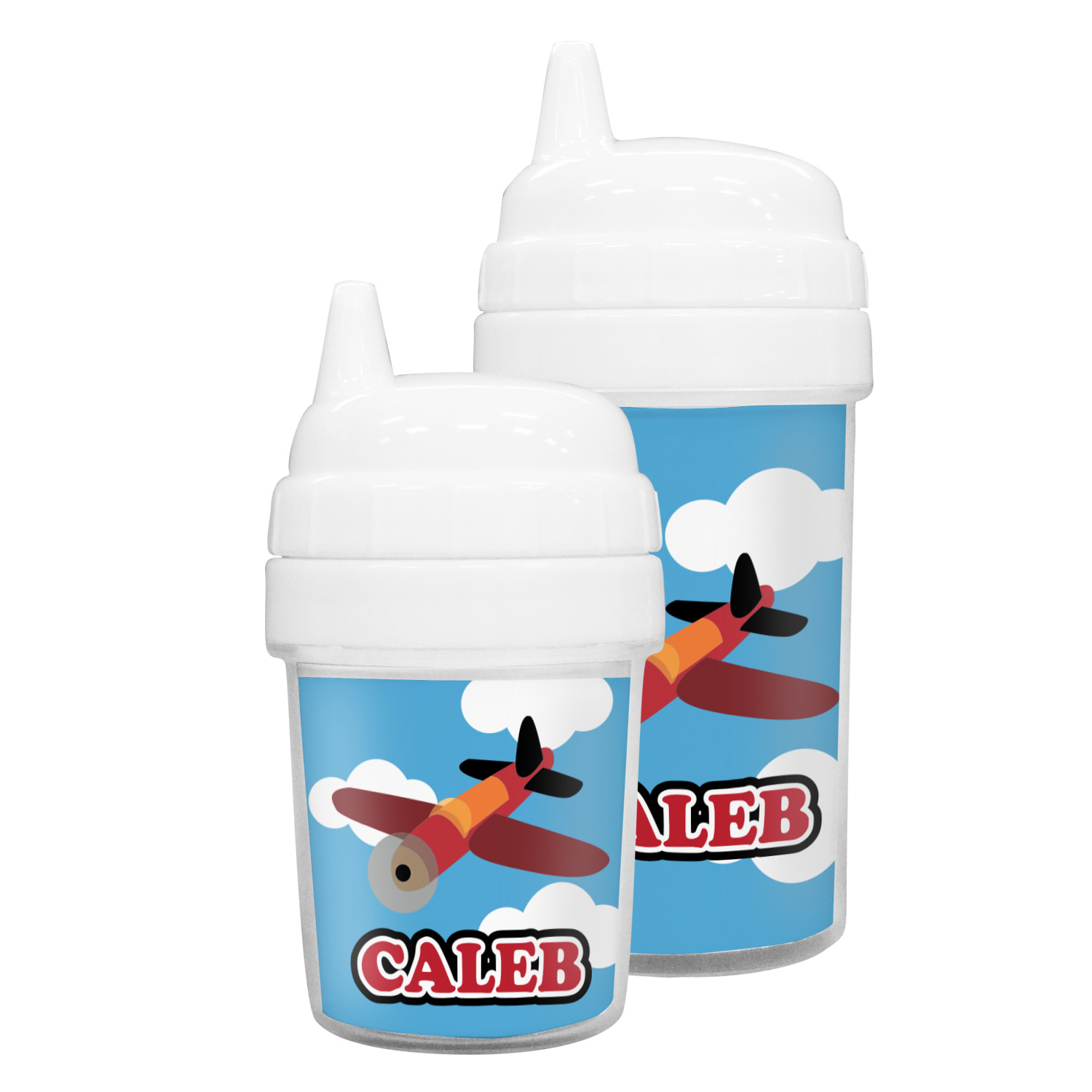 Custom Airplane & Pilot Sippy Cup (Personalized)