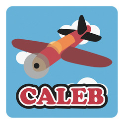 Airplane Square Decal - XLarge (Personalized)