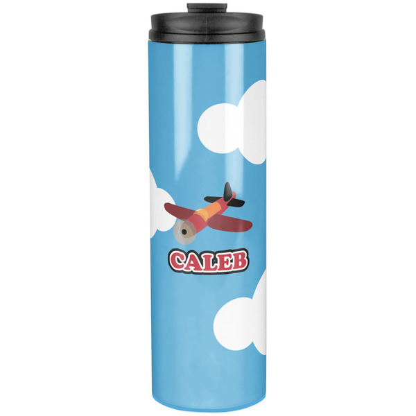 Custom Airplane Stainless Steel Skinny Tumbler - 20 oz (Personalized)