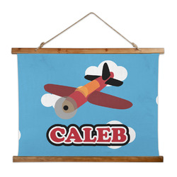 Airplane Wall Hanging Tapestry - Wide (Personalized)