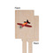 Airplane Wooden 6.25" Stir Stick - Rectangular - Single - Front & Back