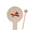 Airplane Wooden 6" Food Pick - Round - Closeup