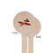 Airplane Wooden 6" Stir Stick - Round - Single Sided - Front & Back