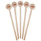 Airplane Wooden 7.5" Stir Stick - Round - Fan View