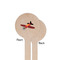 Airplane Wooden 7.5" Stir Stick - Round - Single Sided - Front & Back