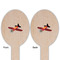 Airplane Wooden Food Pick - Oval - Double Sided - Front & Back