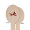 Airplane Wooden Food Pick - Oval - Single Sided - Front & Back