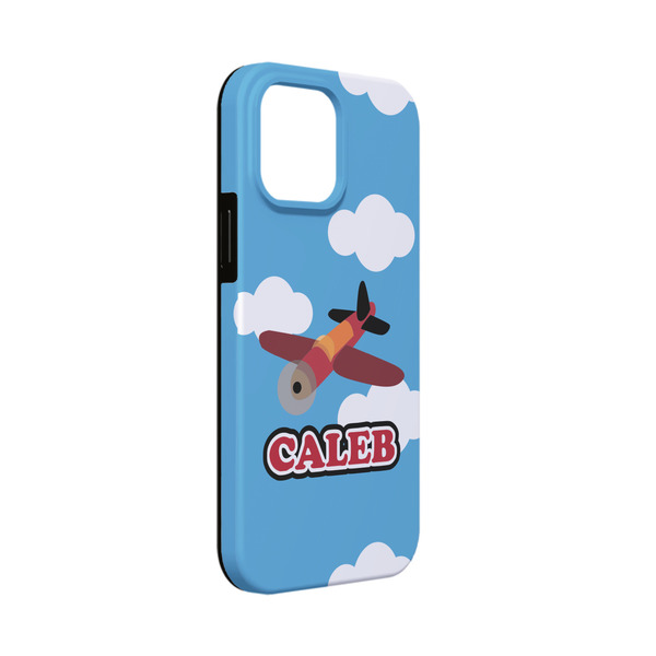 Custom Airplane iPhone Case - Rubber Lined - iPhone 13 Mini (Personalized)