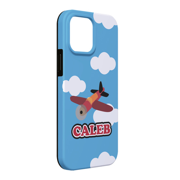 Custom Airplane iPhone Case - Rubber Lined - iPhone 13 Pro Max (Personalized)