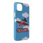 Airplane iPhone Case - Plastic - iPhone 14 Plus (Personalized)