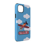 Airplane iPhone Case - Rubber Lined - iPhone 14 Pro (Personalized)