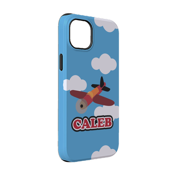 Custom Airplane iPhone Case - Rubber Lined - iPhone 14 (Personalized)