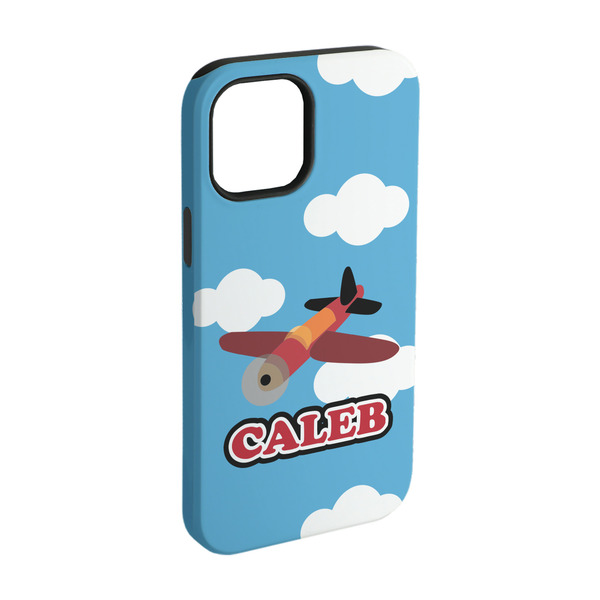 Custom Airplane iPhone Case - Rubber Lined - iPhone 15 Pro (Personalized)