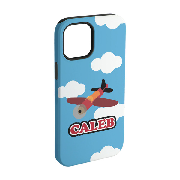 Custom Airplane iPhone Case - Rubber Lined - iPhone 15 (Personalized)