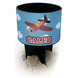 Airplane Black Beach Spiker Drink Holder (Personalized)