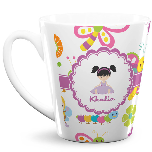 Custom Butterflies 12 Oz Latte Mug (Personalized)