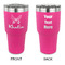 Butterflies 30 oz Stainless Steel Ringneck Tumblers - Pink - Double Sided - APPROVAL