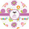 Butterflies 5" Multipurpose Round Label - Single Sticker