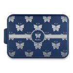 Butterflies Aluminum Baking Pan with Navy Lid (Personalized)