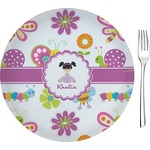 Butterflies 8" Glass Appetizer / Dessert Plates - Single or Set (Personalized)