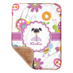 Butterflies Sherpa Baby Blanket - 30" x 40" w/ Name or Text