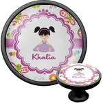 Butterflies Cabinet Knob (Black) (Personalized)