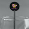 Butterflies Black Plastic 5.5" Stir Stick - Round - Main