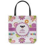 Butterflies Canvas Tote Bag - Large - 18"x18" (Personalized)