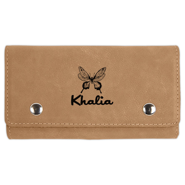 Custom Butterflies Cards & Dice Set - Light Brown (Personalized)