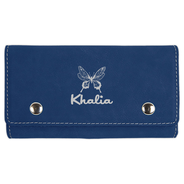 Custom Butterflies Cards & Dice Set - Navy Blue (Personalized)