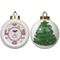 Butterflies Ceramic Christmas Ornament - X-Mas Tree (APPROVAL)