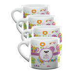 Butterflies Double Shot Espresso Cups - Set of 4 (Personalized)