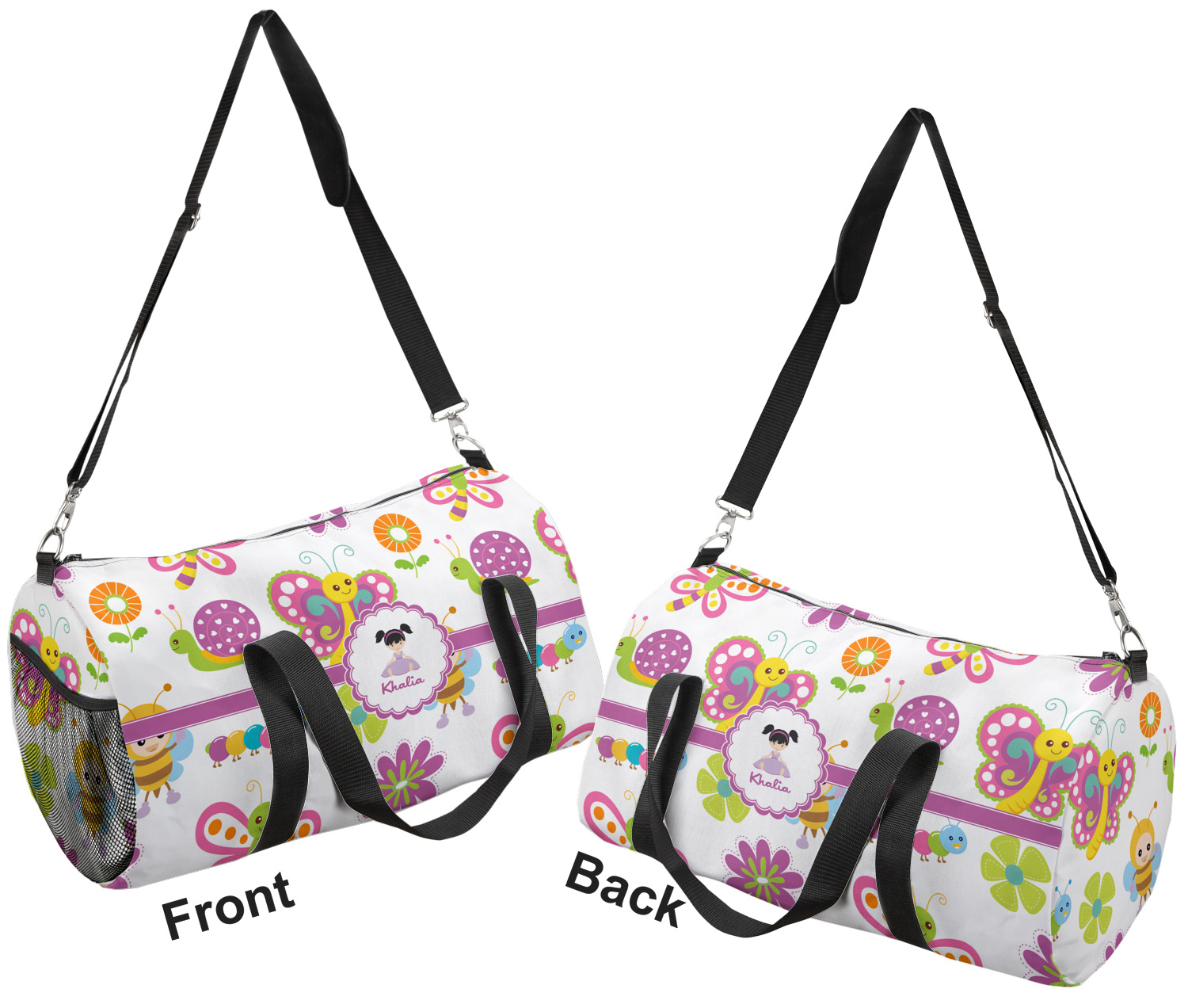 butterfly duffle bag