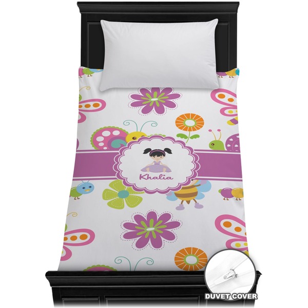 Custom Butterflies Duvet Cover - Twin (Personalized)