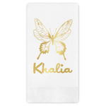 Butterflies Guest Napkins - Foil Stamped (Personalized)