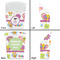 Butterflies French Fry Favor Box - Front & Back View