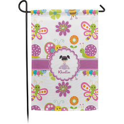 Butterflies Small Garden Flag - Single Sided w/ Name or Text