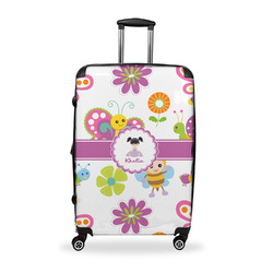 Butterflies Suitcase - 28" Large - Checked w/ Name or Text