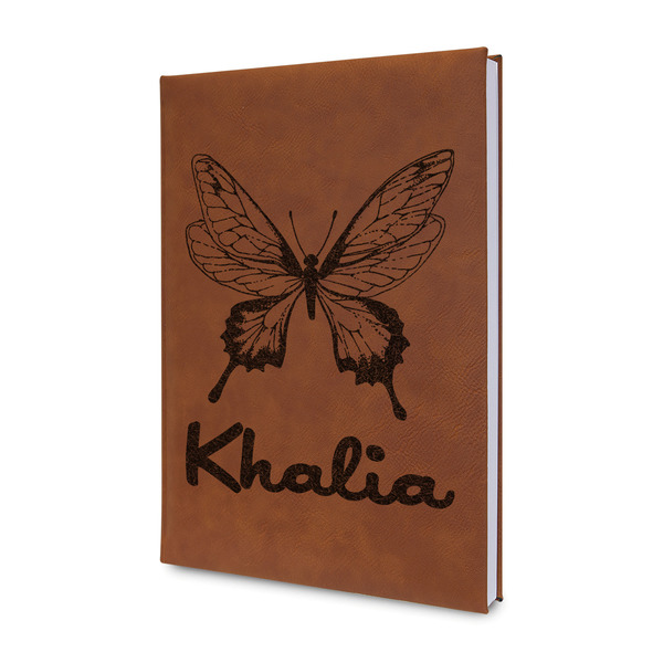 Custom Butterflies Leather Sketchbook - Small - Double Sided (Personalized)