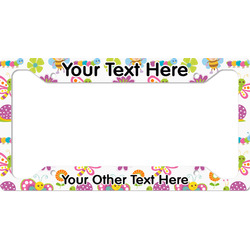 Butterflies License Plate Frame - Style A (Personalized)