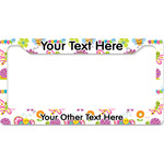 Butterflies License Plate Frame - Style B (Personalized)