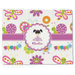 Butterflies Single-Sided Linen Placemat - Single w/ Name or Text