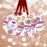 Butterflies Metal Ornaments - Double Sided w/ Name or Text