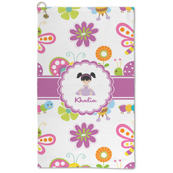 Butterflies Microfiber Golf Towel - Large (Personalized)