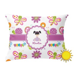 Butterflies Outdoor Throw Pillow (Rectangular) (Personalized)