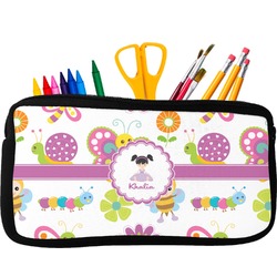 Butterflies Neoprene Pencil Case - Small w/ Name or Text