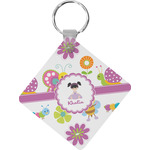 Butterflies Diamond Plastic Keychain w/ Name or Text