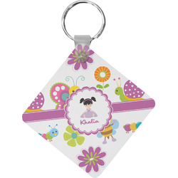 Butterflies Diamond Plastic Keychain w/ Name or Text