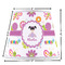 Butterflies Poly Film Empire Lampshade - Dimensions