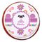 Butterflies Printed Icing Circle - Large - On Cookie